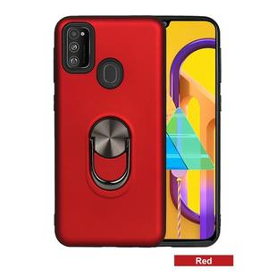 For Galaxy M30s 360 Rotary Multifunctional Stent PC+TPU Case with Magnetic Invisible Holder(Red)