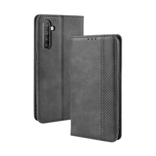 For Oppo Realme XT / Realme X2 / K5   Magnetic Buckle Retro Crazy Horse Texture Horizontal Flip Leather Case with Holder & Card Slots & Photo Frame(Black)