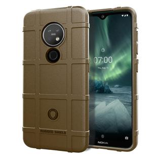 For Nokia 7.2  Full Coverage Shockproof TPU Case(Brown)