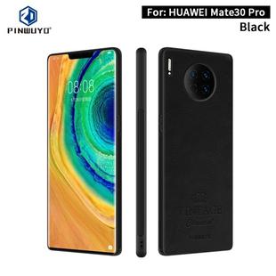 For Huawei Mate 30 Pro PINWUYO Pin Rui Series Classical Leather, PC + TPU + PU Leather Waterproof and Anti-fall All-inclusive Protective Case(Black)