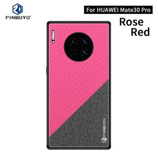 For Huawei Mate 30 Pro PINWUYO Rong Series  Shockproof PC + TPU+ Chemical Fiber Cloth Protective Cover(Red)