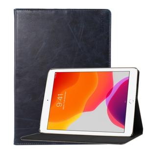 For Apple iPad 10.2 ENKAY Stand Folio Cover Leather Smart Case with Auto Sleep / Wake-up Function(Dark Blue)