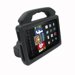 For Kindle Fire HD 7  Shockproof EVA Thumb Stand Tablet Shell(Black)