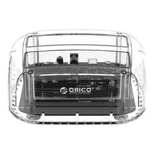 ORICO 6239C3 2.5/3.5inch 2 Bay Transparent Type-C Hard Drive Dock