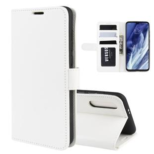 For Xiaomi Mi 9 Pro / Mi 9 Pro 5G   R64 Texture Single Fold Horizontal Flip Leather Case with Holder & Card Slots & Wallet(White)