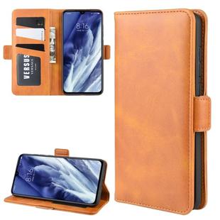 For Xiaomi Mi 9 Pro Dual-side Magnetic Buckle Horizontal Flip Leather Case with Holder & Card Slots & Wallet & Photo Frame(Yellow)