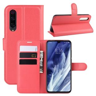 For Xiaomi 9 Pro Litchi Texture Horizontal Flip Leather Case with Wallet & Holder & Card Slots(Red)