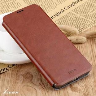 For Xiaomi  Mi 9 Pro MOFI Rui Series Classical Leather Flip Leather Case With Bracket Embedded Steel Plate All-inclusive(Brown)