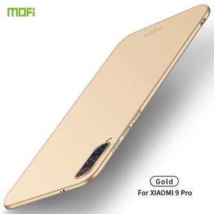 For Xiaomi Mi 9 Pro MOFI Frosted PC Ultra-thin Hard Case(Gold)
