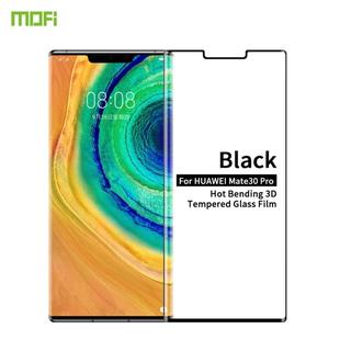 For Huawei Mate 30 Pro MOFI 9H 3D Explosion Proof Thermal Bending Full Screen Covered With Tempered Glass Film(Black)
