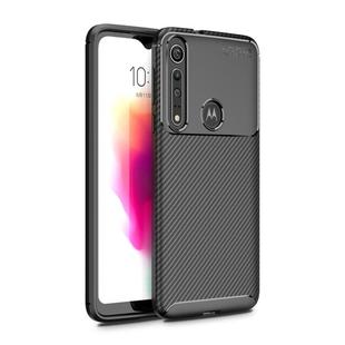 For Moto G8 Play  Beetle Series Carbon Fiber Texture Shockproof TPU Case(Black)