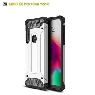 For Moto G8 Play Magic Armor TPU + PC Combination Case(Silver)