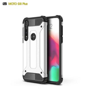 For Moto G8 Plus   Magic Armor TPU + PC Combination Case(Silver)