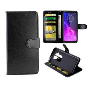 For Motorola Moto One Zoom/One Pro Crazy Horse Texture Horizontal Flip Leather Case with Holder & Card Slots & Wallet & Photo Frame(black)