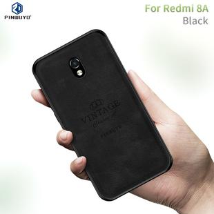 For Xiaomi RedMi 8A PINWUYO Zun Series PC + TPU + Skin Waterproof And Anti-fall All-inclusive Protective Shell(Black)