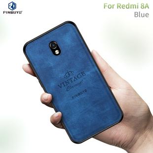 For Xiaomi RedMi 8A PINWUYO Zun Series PC + TPU + Skin Waterproof And Anti-fall All-inclusive Protective Shell(Blue)