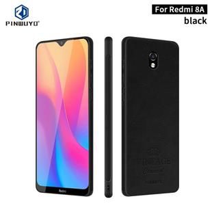 For Xiaomi RedMi 8A PINWUYO Pin Rui Series Classical Leather, PC + TPU + PU Leather Waterproof And Anti-fall All-inclusive Protective Shell(Black)