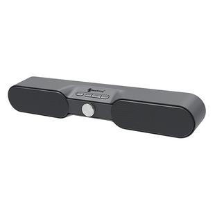 New Rixing NR4017 Portable 10W Stereo Surround Soundbar Bluetooth Speaker with Microphone(Gray)