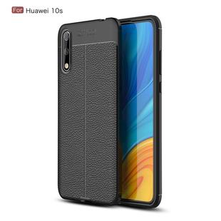 For Huawei Enjoy 10s Litchi Texture TPU Shockproof Case(Black)