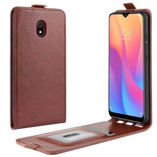For Xiaomi Redmi 8A Crazy Horse Vertical Flip Leather Protective Case(Brown)