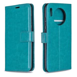 For Huawei Mate 30 Crazy Horse Texture Horizontal Flip Leather Case with Holder & Card Slots & Wallet & Photo Frame(Blue)