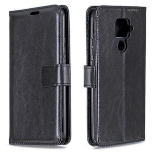 For Huawei Mate 30 Lite Crazy Horse Texture Horizontal Flip Leather Case with Holder & Card Slots & Wallet & Photo Frame(Black)