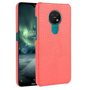 For Nokia 7.2 / 6.2 Shockproof Crocodile Texture PC + PU Case(Red)