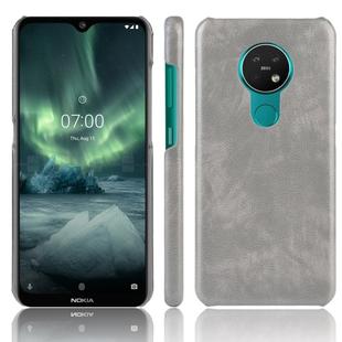 For Nokia 7.2 / 6.2 Shockproof Litchi Texture PC + PU Case(Gray)