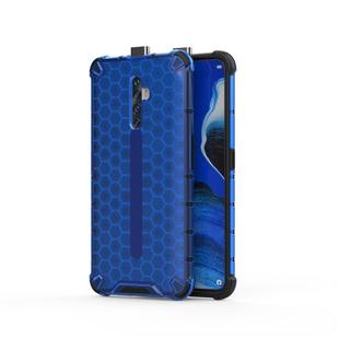 For Oppo Reno2 Z Shockproof Honeycomb PC + TPU Case(Blue)