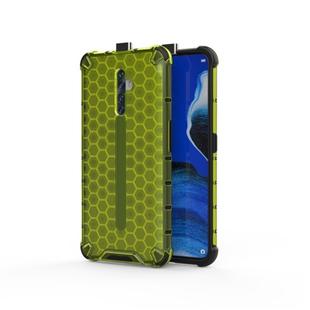 For Oppo Reno2 Z Shockproof Honeycomb PC + TPU Case(Green)
