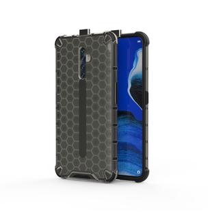 For Oppo Reno2 Z Shockproof Honeycomb PC + TPU Case(Grey)