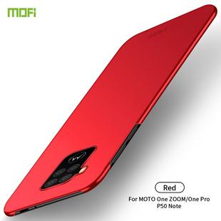 For MOTO P50 Note / One ZOOM MOFI Frosted PC Ultra-thin Hard Case(Red)