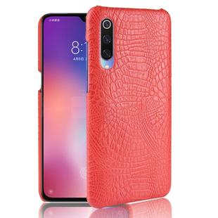 For Xiaomi Mi 9 Pro Shockproof Crocodile Texture PC + PU Case(Red)