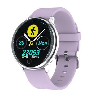 Q16 1.22inch IPS Color Screen Smart Watch IP67 Waterproof,Silicone Watchband,Support Call Reminder /Heart Rate Monitoring/Blood Pressure Monitoring/Sleep Monitoring(Purple)