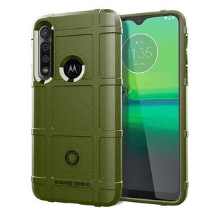 For Moto G8 Play Full Coverage Shockproof TPU Case(Army Green)