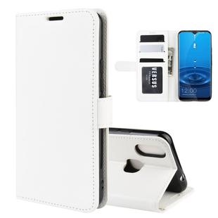 For LEAGOO M13 R64 Texture Single Fold Horizontal Flip Leather Case with Holder & Card Slots & Wallet(White)