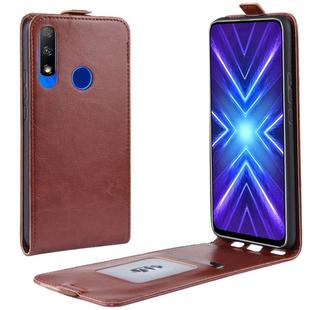 For Honor 9X Crazy Horse Vertical Flip Leather Protective Case(Brown)