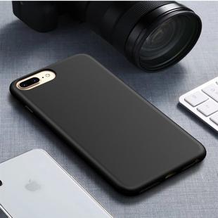 For iPhone 7 Plus & 8 Plus Starry Series Shockproof Straw Material + TPU Protective Case(Black)