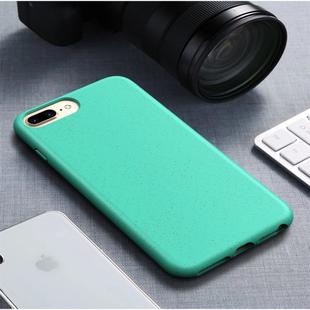 For iPhone 7 Plus & 8 Plus Starry Series Shockproof Straw Material + TPU Protective Case(Green)