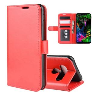 For LG G8S ThinQ   R64 Texture Single Fold Horizontal Flip Leather Case with Holder & Card Slots & Wallet(Red)