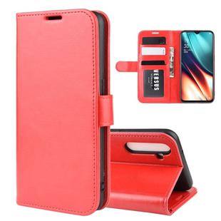 For Oppo K5   R64 Texture Single Fold Horizontal Flip Leather Case with Holder & Card Slots & Wallet(Red)