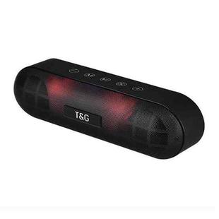 T&G TG148 Portable Stereo Audio Super Bass LED Lantern Pill Wireless Bluetooth Speaker(Black)
