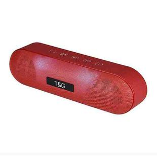 T&G TG148 Portable Stereo Audio Super Bass LED Lantern Pill Wireless Bluetooth Speaker(Red)