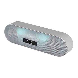 T&G TG148 Portable Stereo Audio Super Bass LED Lantern Pill Wireless Bluetooth Speaker(Gray)