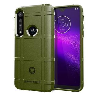 For Moto One Macro Full Coverage Shockproof TPU Case(Army Green)