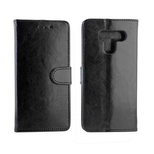 For LG Q60 / K50  Crazy Horse Texture Horizontal Flip Leather Case with Holder & Card Slots & Wallet & Photo Frame(black)