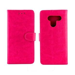 For LG Q60 / K50  Crazy Horse Texture Horizontal Flip Leather Case with Holder & Card Slots & Wallet & Photo Frame(Magenta)