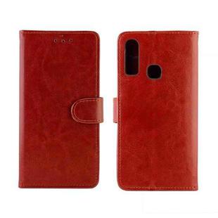 For Vivo U10 / Y17  Crazy Horse Texture Horizontal Flip Leather Case with Holder & Card Slots & Wallet & Photo Frame(Brown)