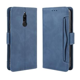For Xiaomi Redmi 8 Wallet Style Skin Feel Calf Pattern Leather Case with Separate Card Slot(Blue)
