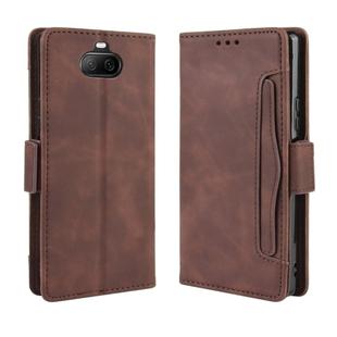 For Sony Xperia 8 Wallet Style Skin Feel Calf Pattern Leather Case with Separate Card Slot(Brown)